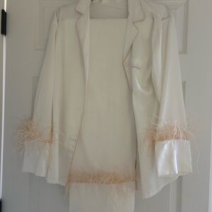 Two piece satin pajama set